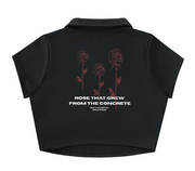 Concrete Rose Crop Top